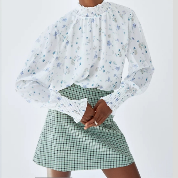 NWOT aritzia wilfred classic mini skirt charcoal/grey 8 - Picture 2 of 9